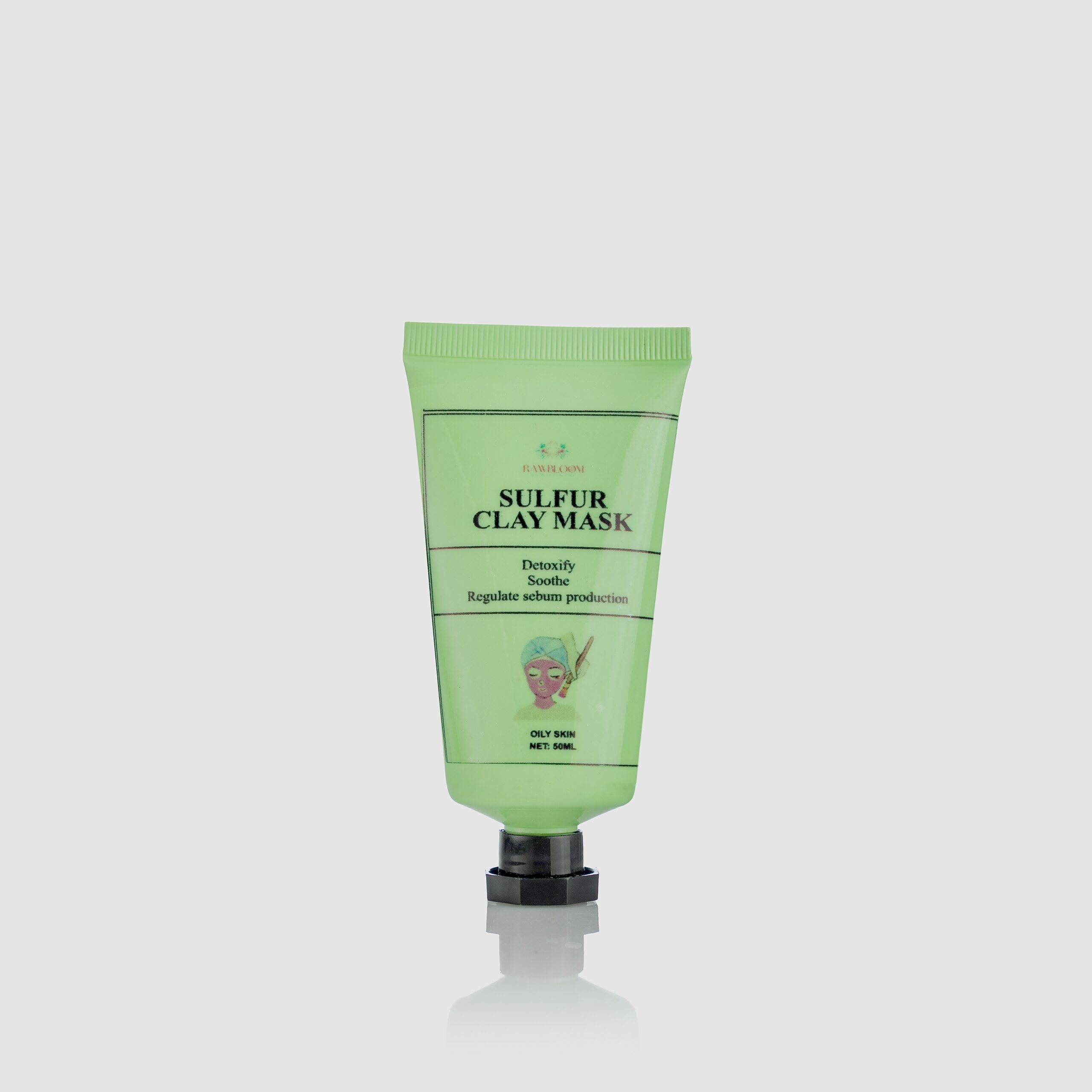 Sulfur clay mask